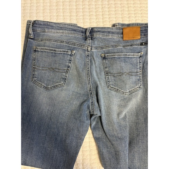 Lucky Brand Women's Sweet Straight Jeans, Medium Light Wash, 10-30, Stretch - Picture 4 of 9